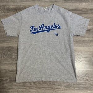 American‎ Apparel Gray Los Angeles Crew Neck Short Sleeve T-Shirt Size M
